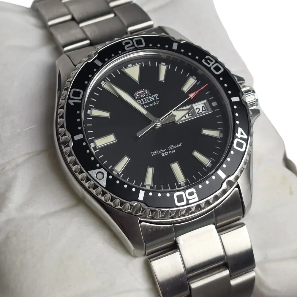 Orient Kamasu Automatic Diver Watch Black Dial RA-AA0001B19B Box